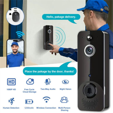Sonnette Vidéo Connectée avec Caméra HD