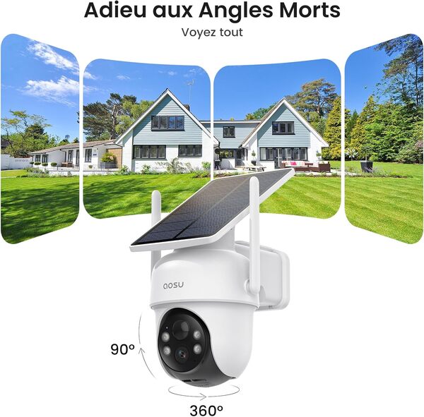 Caméra Wi-Fi Extérieure HD avec Vision Nocturne